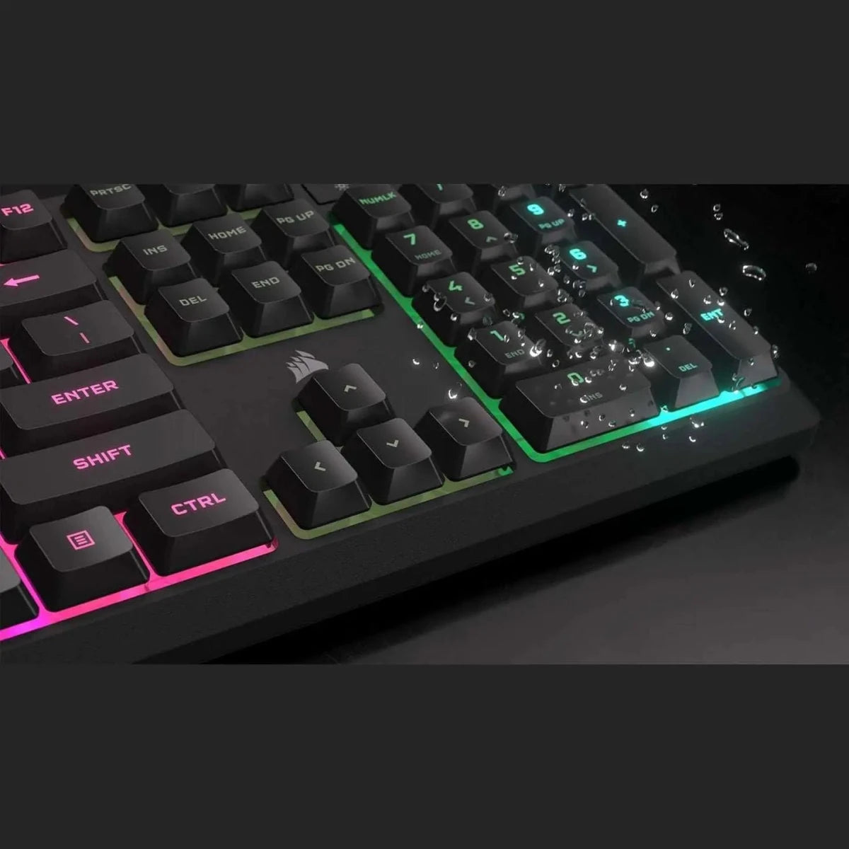 Corsair K55 CORE RGB Membrane Gaming Keyboard - Black - OPCbleu