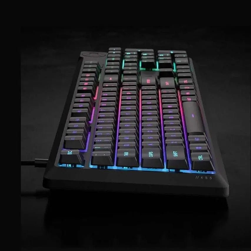Corsair K55 CORE RGB Membrane Gaming Keyboard - Black - OPCbleu