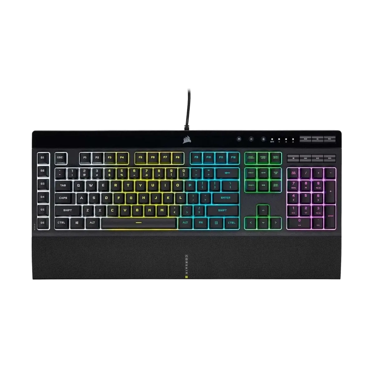 Corsair K55 RGB PRO Membrane Gaming Keyboard IP42 Spill-Resistant - Black