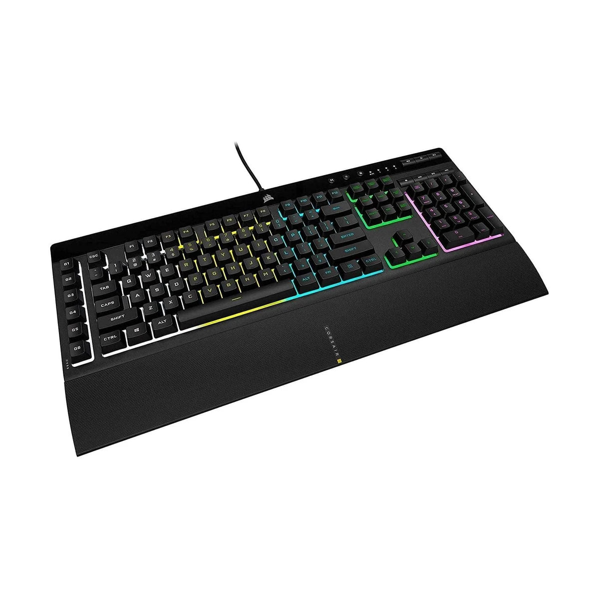 Corsair K55 RGB PRO Membrane Gaming Keyboard IP42 Spill-Resistant - Black view 4