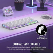 Clavier Corsair K60 PRO TKL RGB sans pavé numérique Optical-mécanique