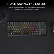 Corsair K70 CORE TKL RGB Mechanical Gaming Keyboard - Black