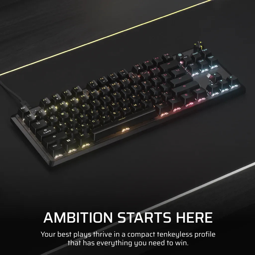 Corsair K70 CORE TKL RGB Mechanical Gaming Keyboard Black