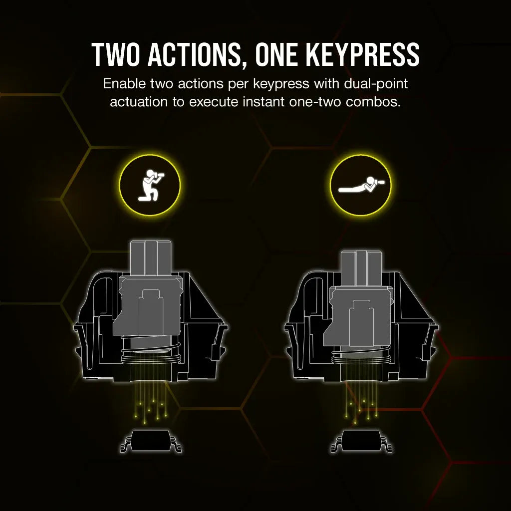 Corsair K70 MAX RGB Magnetic-Mechanical Gaming Keyboard MGX Switches Steel Grey