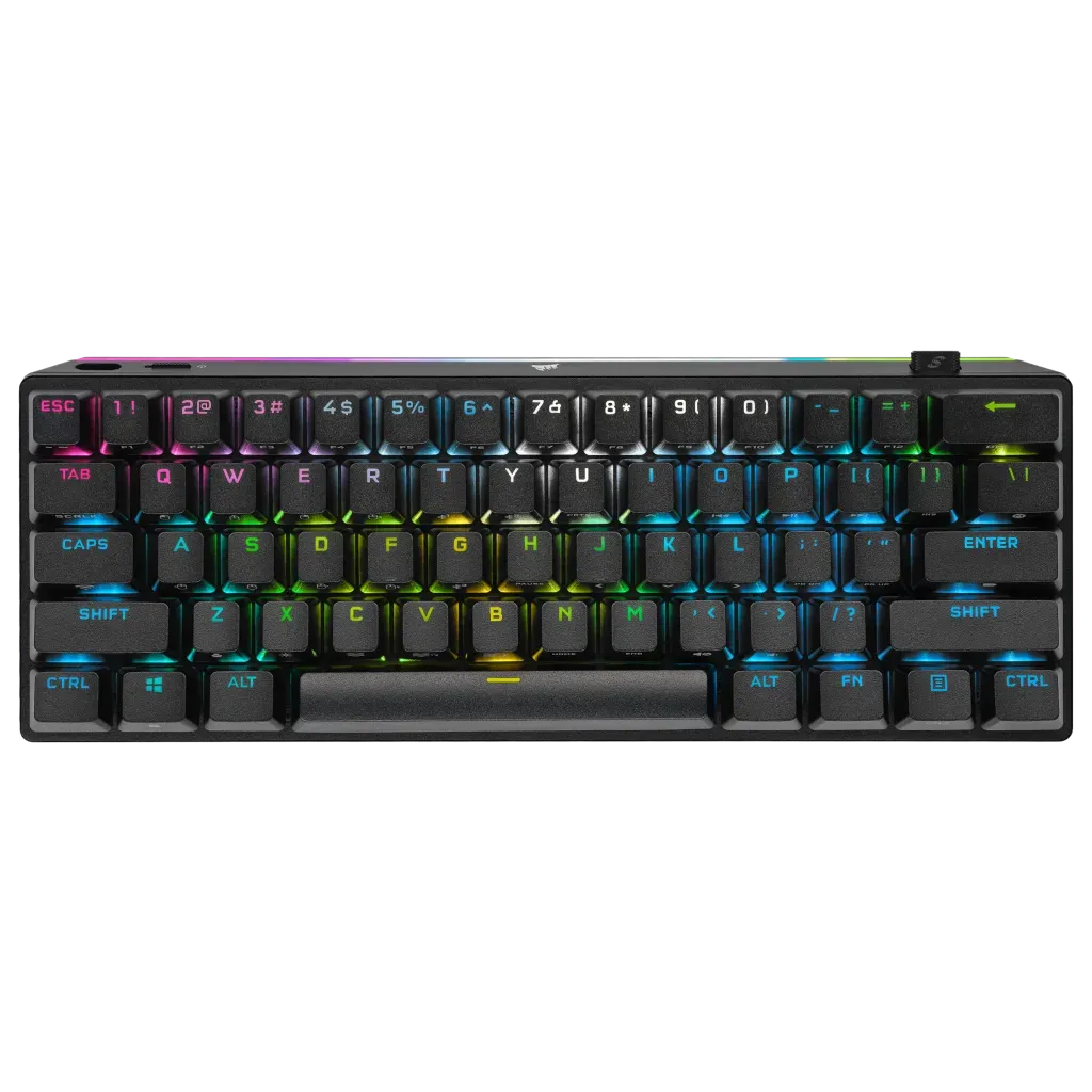 Corsair K70 PRO MINI WIRELESS 60% Mechanical CHERRY MX Red Switch Keyboard with RGB Backlighting Black