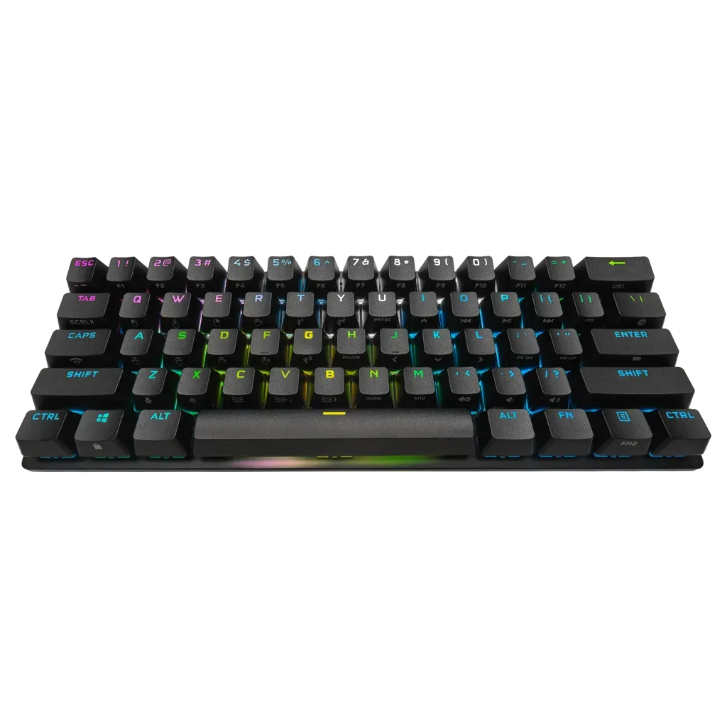 Corsair K70 PRO MINI WIRELESS 60% Mechanical CHERRY MX Red Switch Keyboard with RGB Backlighting Black