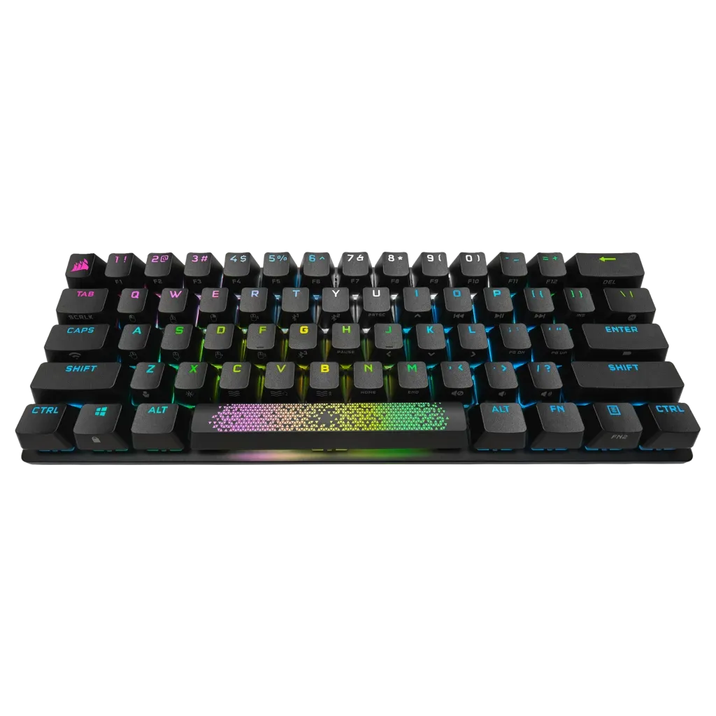 Corsair K70 PRO MINI WIRELESS 60% Mechanical CHERRY MX Red Switch Keyboard with RGB Backlighting Black