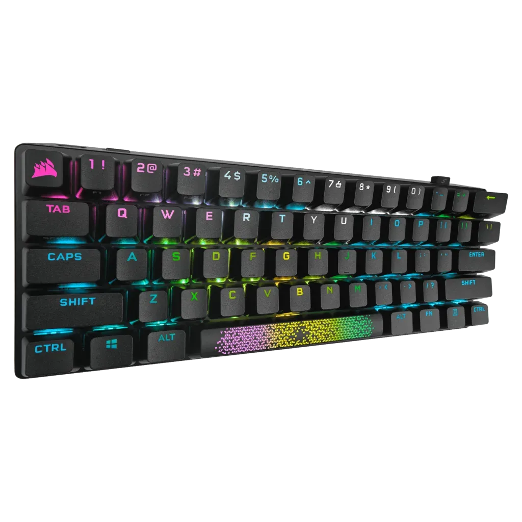Corsair K70 PRO MINI WIRELESS 60% Mechanical CHERRY MX Red Switch Keyboard with RGB Backlighting Black