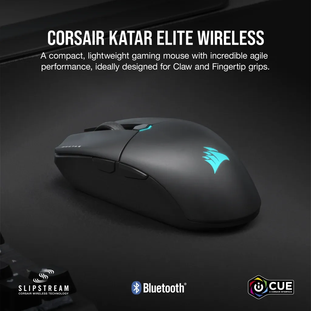 Corsair KATAR ELITE WIRELESS Gaming Mouse 26K DPI Black
