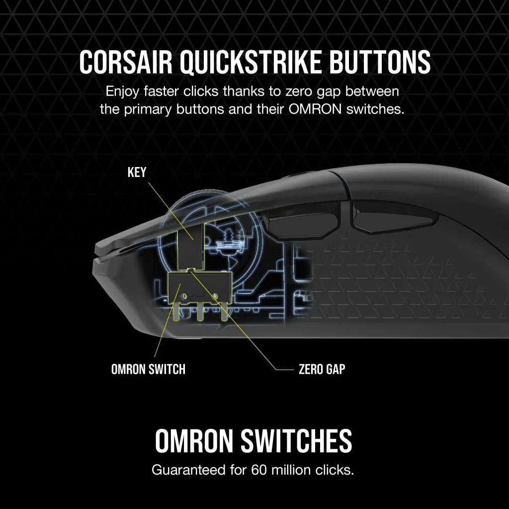 Corsair KATAR ELITE WIRELESS Gaming Mouse 26K DPI Black