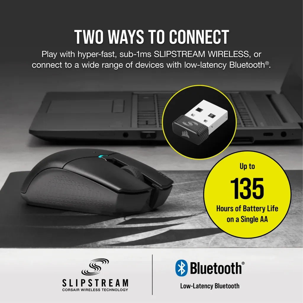 Corsair KATAR PRO Wireless Gaming Mouse 10,000 DPI Black