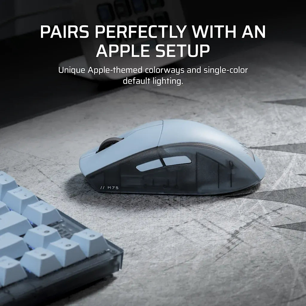 Corsair M75 WIRELESS Lightweight RGB Gaming Mouse Glacier Blue
