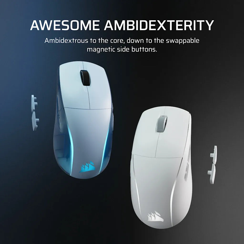 Corsair M75 WIRELESS Lightweight RGB Gaming Mouse Glacier Blue