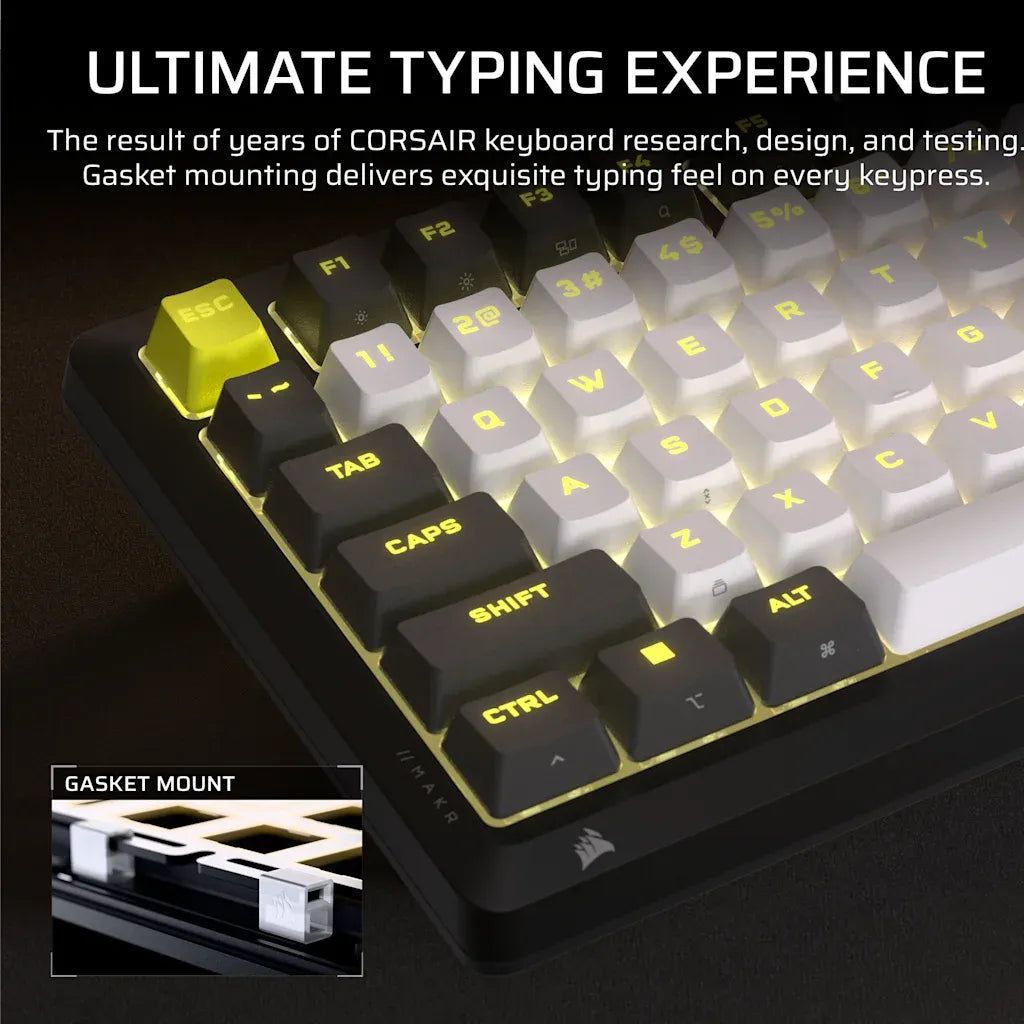 Corsair MAKR PRO 75 Hall Effect DIY Keyboard Black
