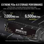 SSD M.2 NVMe Corsair MP600 ELITE 1 To PCIe Gen4 x4