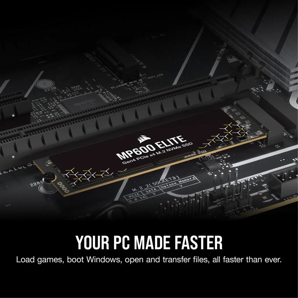 Corsair MP600 ELITE 1TB PCIe Gen4 x4 NVMe M.2 SSD