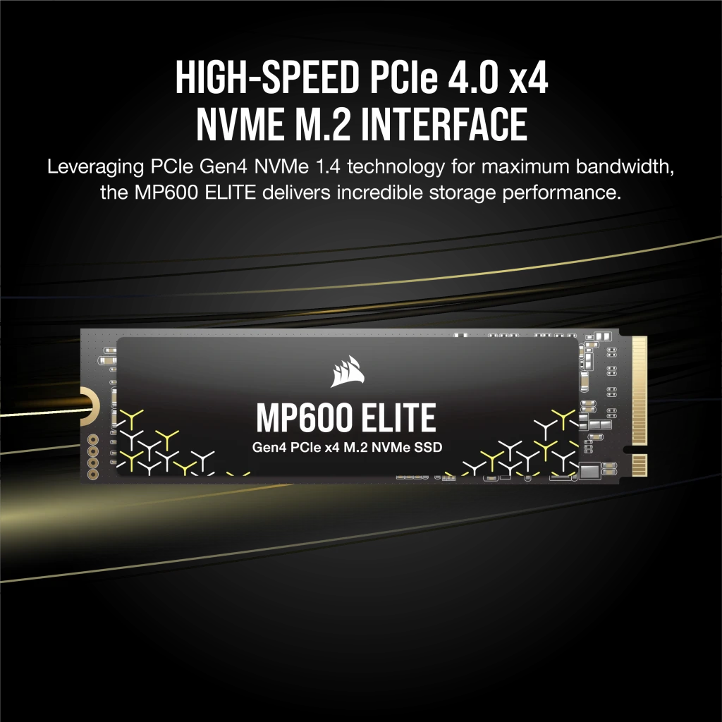 Corsair MP600 ELITE 1TB PCIe Gen4 x4 NVMe M.2 SSD