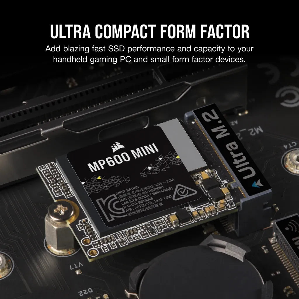 Corsair MP600 MINI 1TB PCIe Gen4 x4 NVMe M.2 2230 SSD