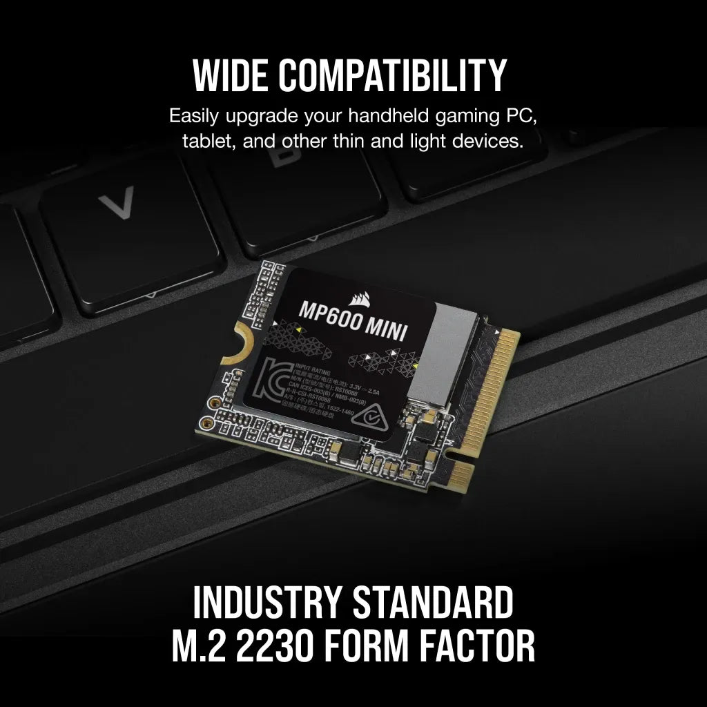 Corsair MP600 MINI 1TB PCIe Gen4 x4 NVMe M.2 2230 SSD