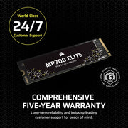 SSD M.2 NVMe Corsair MP700 ELITE 4 To PCIe 5.0 x4