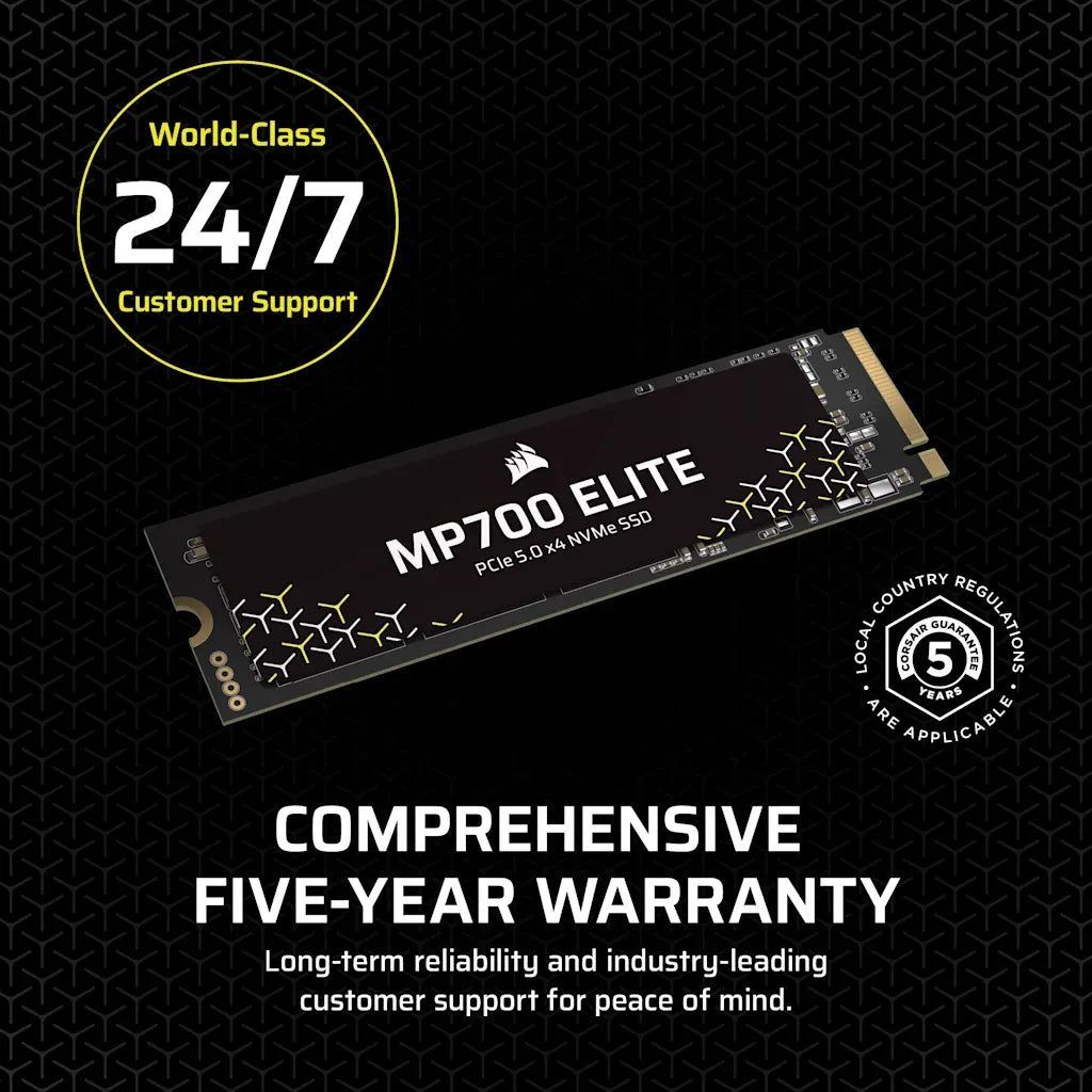 Corsair MP700 ELITE 4TB PCIe 5.0 x4 NVMe M.2 SSD