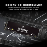 SSD M.2 NVMe 2.0 Corsair MP700 PRO 1 To PCIe Gen5 x4