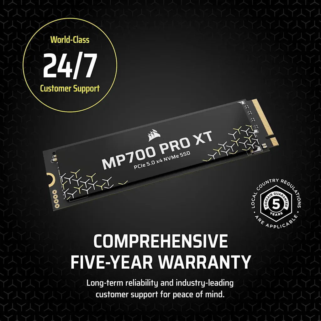 Corsair MP700 PRO XT 1TB PCIe 5.0 x4 NVMe M.2 SSD