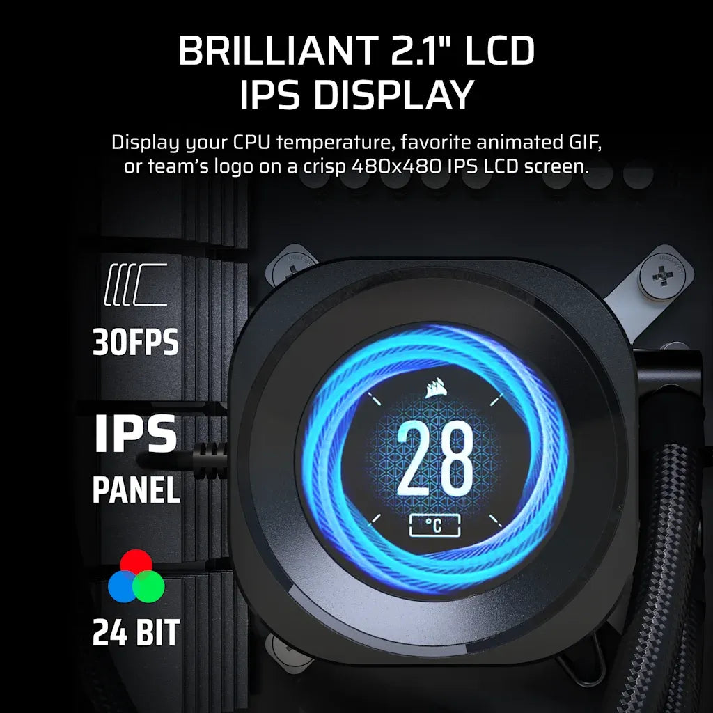 Corsair NAUTILUS 360 RS LCD Liquid CPU Cooler