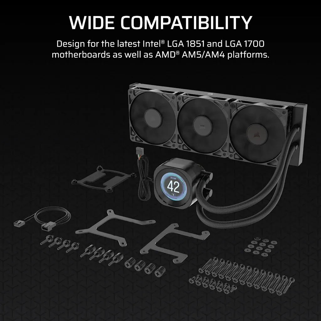 Corsair NAUTILUS 360 RS LCD Liquid CPU Cooler