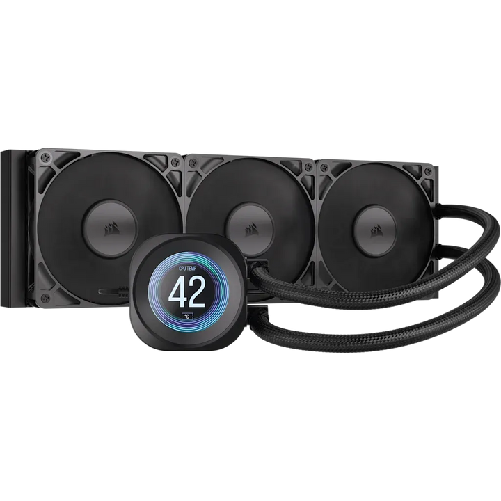 Refroidisseur de processeur Corsair NAUTILUS 360 RS LCD — écran LCD