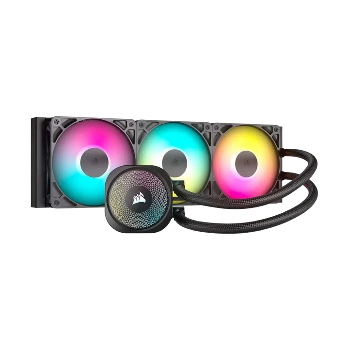 Refroidisseur liquide CPU CORSAIR Nautilus RS ARGB 360 mm – faible bruit – Noir