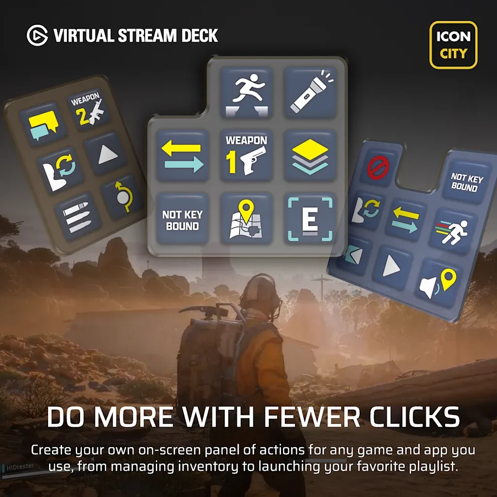 Corsair NIGHTSWORD v2 WIRELESS SD Stream Deck Gaming Mouse 33K DPI Black
