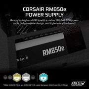Corsair RM850e 2025 Alimentation entièrement modulaire 850 W – Noir — conception modulaire