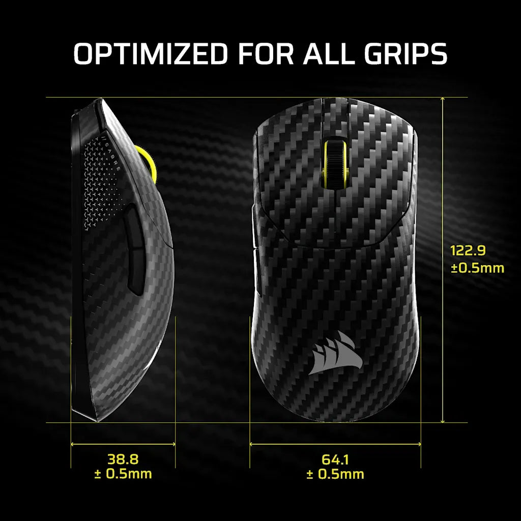 Corsair SABRE v2 PRO Carbon Fiber Wireless Gaming Mouse 33K DPI Black