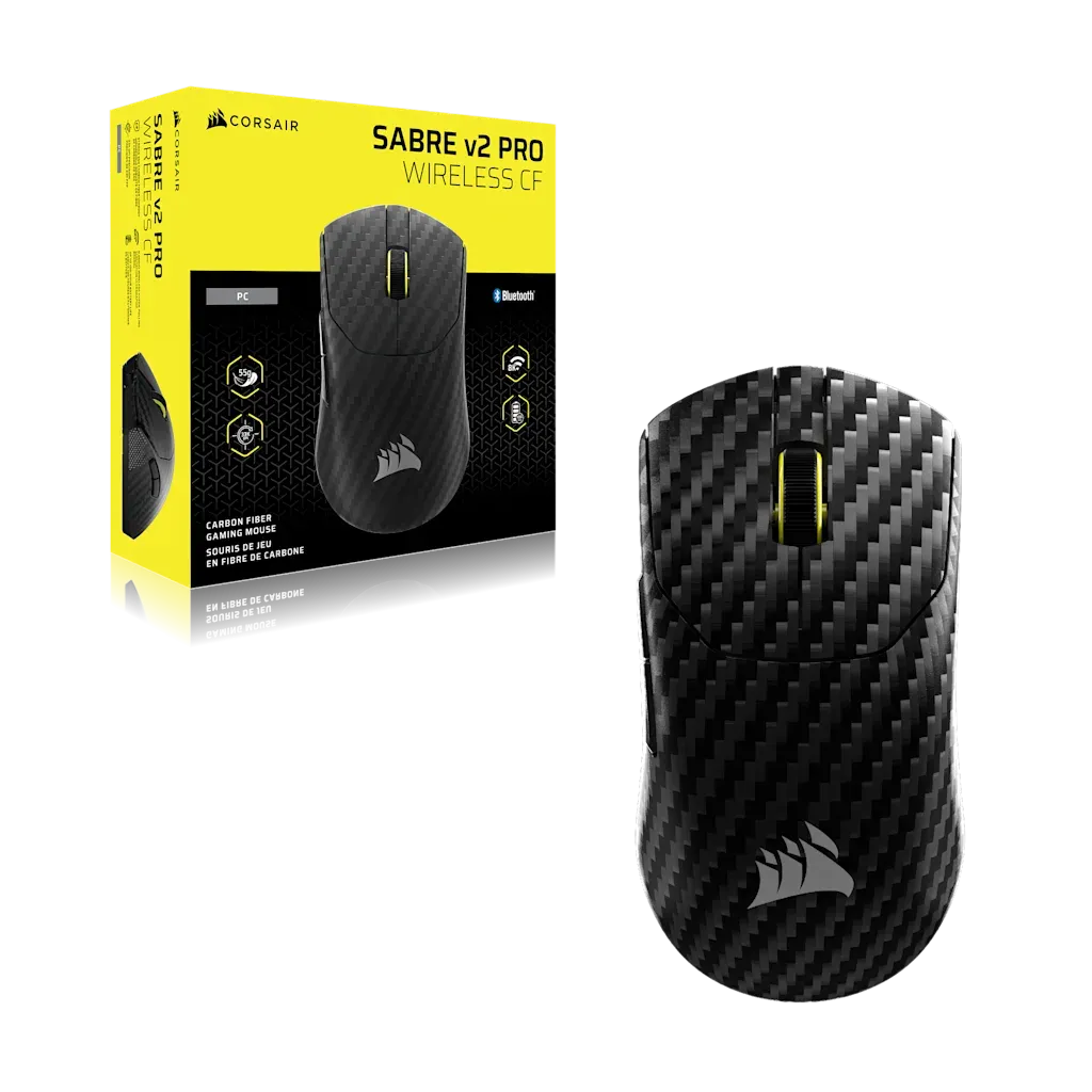Corsair SABRE v2 PRO Carbon Fiber Wireless Gaming Mouse 33K DPI Black