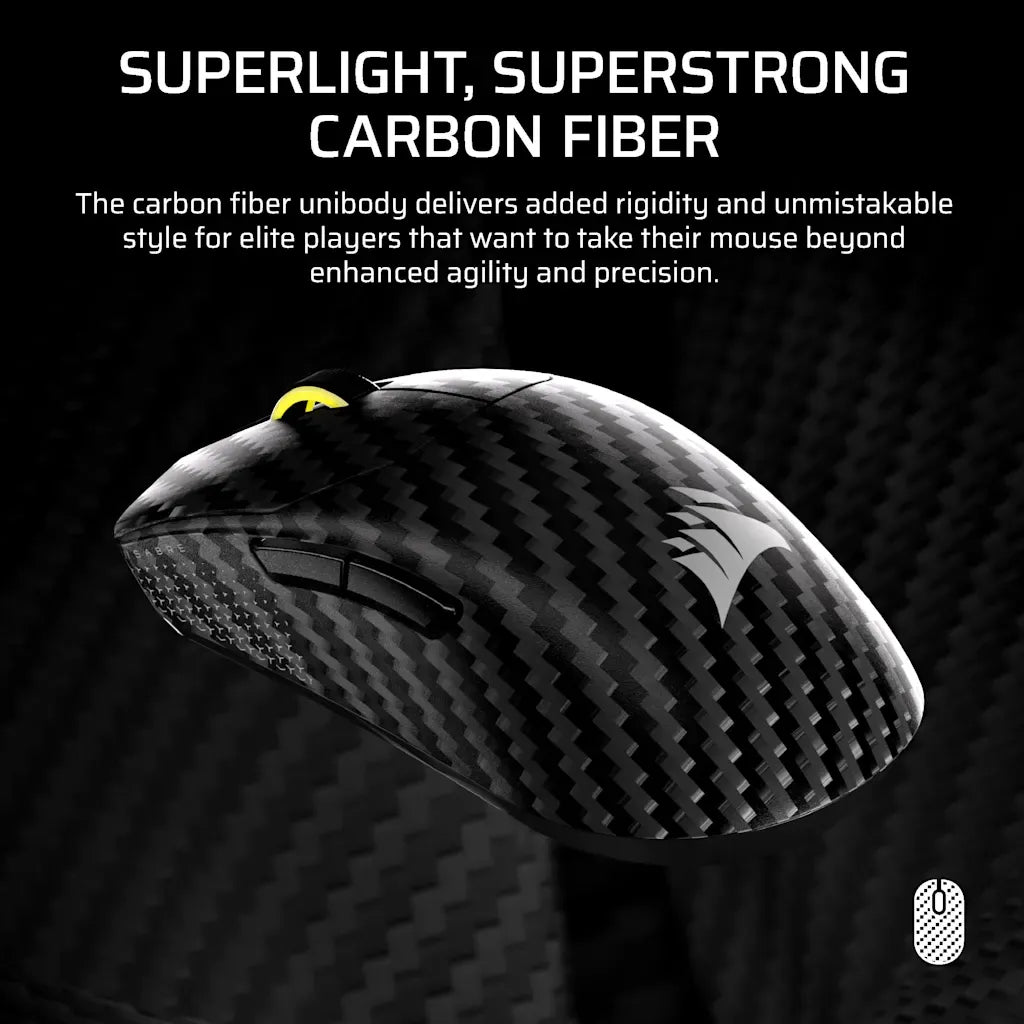 Corsair SABRE v2 PRO Carbon Fiber Wireless Gaming Mouse 33K DPI Black