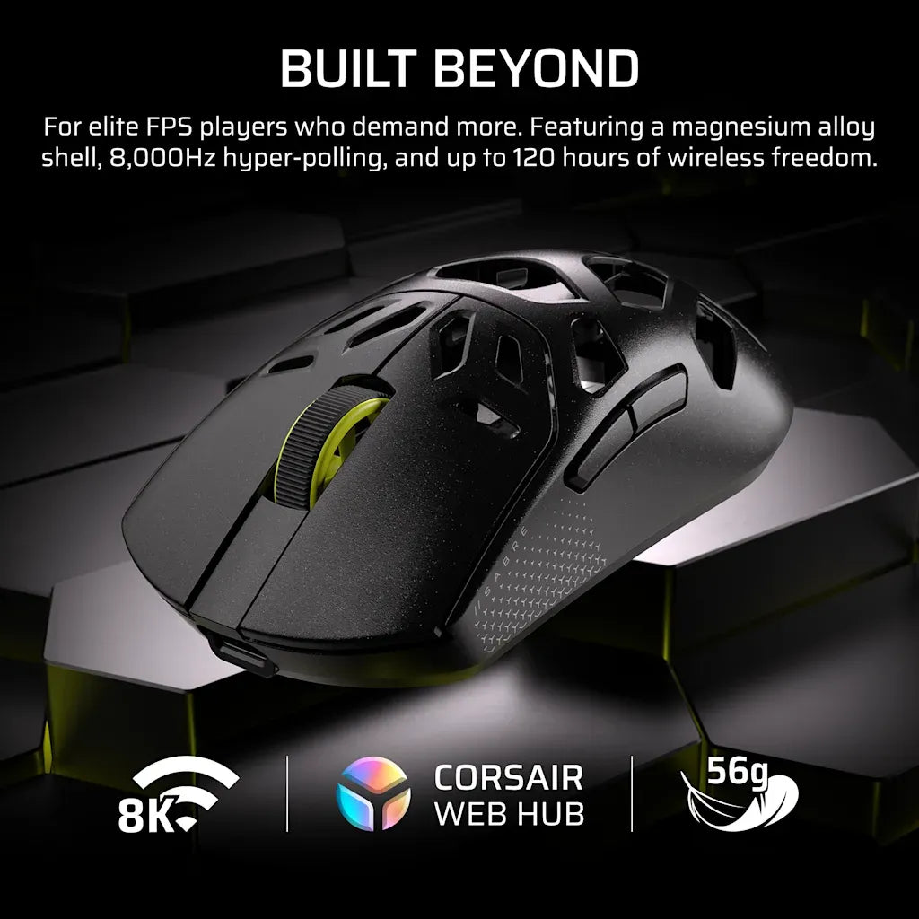 Corsair SABRE v2 PRO Wireless Magnesium Alloy Gaming Mouse 33K DPI Black