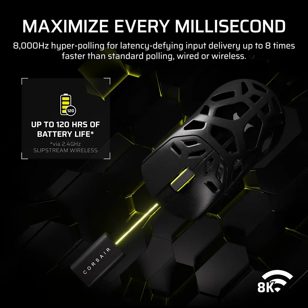 Corsair SABRE v2 PRO Wireless Magnesium Alloy Gaming Mouse 33K DPI Black