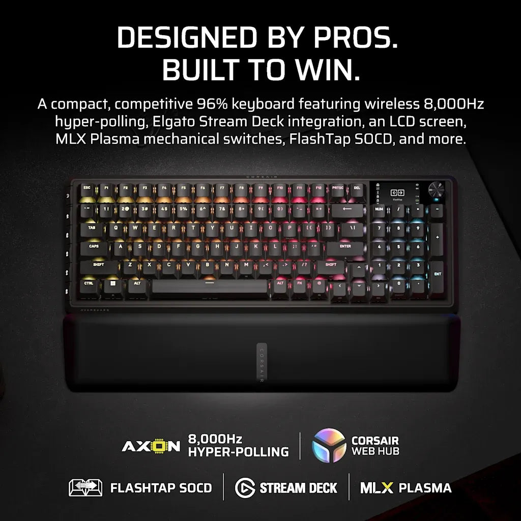 Corsair VANGUARD 96 Wireless Mechanical Gaming Keyboard Black