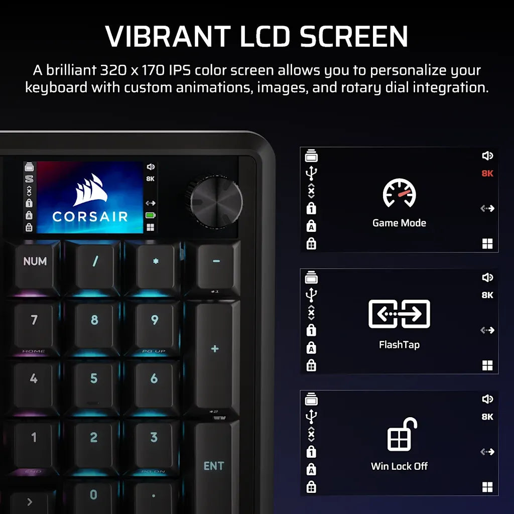 Corsair VANGUARD 96 Wireless Mechanical Gaming Keyboard Black