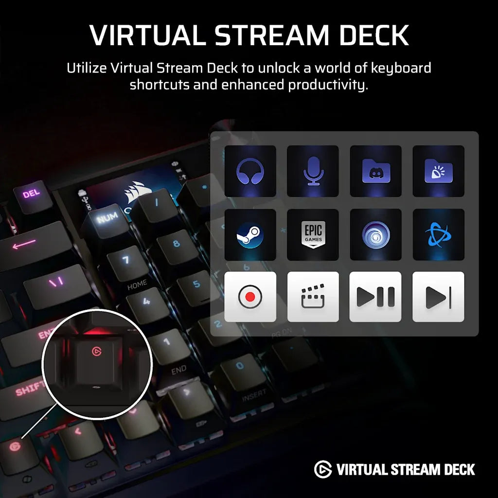 Corsair VANGUARD 96 Wireless Mechanical Gaming Keyboard Black