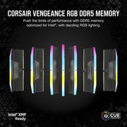 Corsair VENGEANCE RGB 96GB (2x48GB) DDR5 CL40 Memory Kit - Black