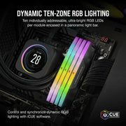 Corsair VENGEANCE RGB 96GB (2x48GB) DDR5 CL40 Memory Kit - Black