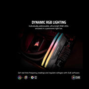 Mémoire RAM CORSAIR Vengeance RGB RS DDR5 RAM 16 Go 2x8GB 6000 MHz CL36 — DDR5