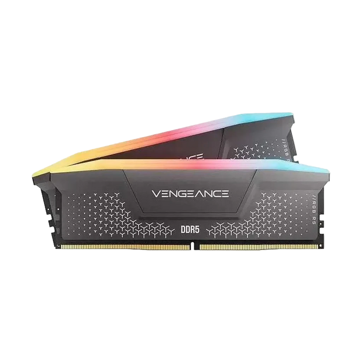 Mémoire RAM CORSAIR Vengeance RGB RS DDR5 32 Go (2x16GB) 6000 MHz CL36 – Gris — DDR5