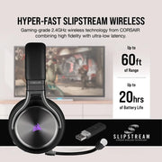 Casque d’écoute Corsair VIRTUOSO RGB sans fil SE haute fidélité