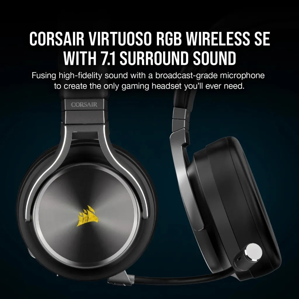 Corsair VIRTUOSO RGB WIRELESS SE High-Fidelity Gaming Headset Gunmetal