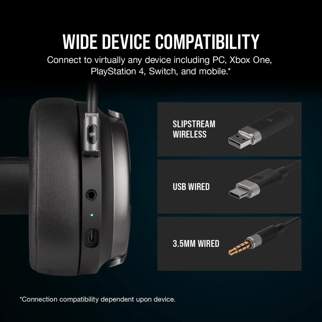 Corsair VIRTUOSO RGB WIRELESS SE High-Fidelity Gaming Headset Gunmetal