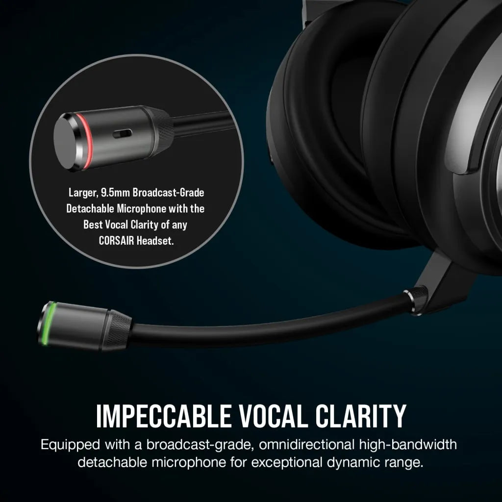 Corsair VIRTUOSO RGB WIRELESS SE High-Fidelity Gaming Headset Gunmetal