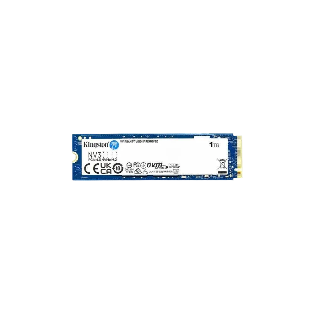 Kingston NV3 1TB PCIe 4.0 NVMe M.2 2280 SSD front product view